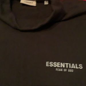 Fear of God Essentials black mock sweater